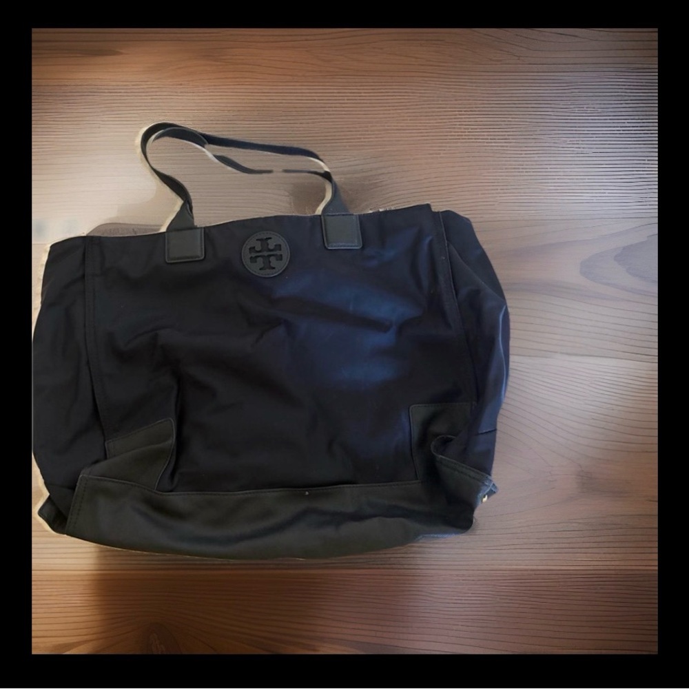 Tory Burch Blue Nylon Tote Bag